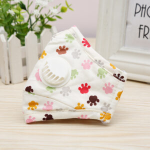 หน้ากากผ้าเด็กซักได้ ป้องกันหมอกควัน PM2.5 เปลี่ยนเเผ่นกรองได้ คละสี